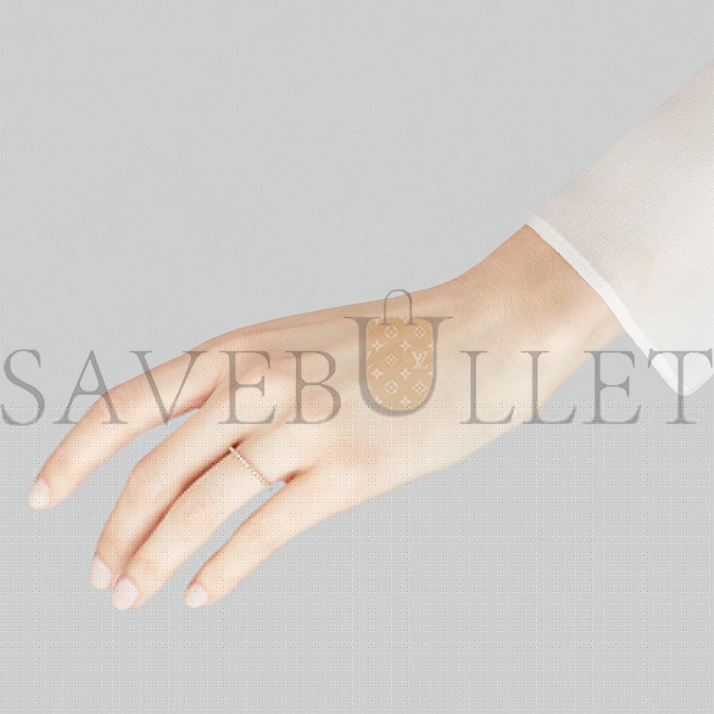 VAN CLEEF ARPELS FÉLICITÉ WEDDING BAND, 1.25 MM - YELLOW GOLD, DIAMOND VCARO8BN00